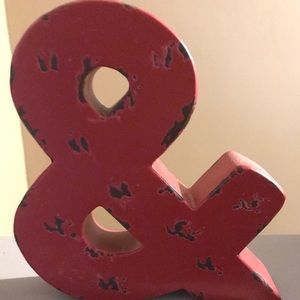 Ampersand Tin sign Excellent Condition